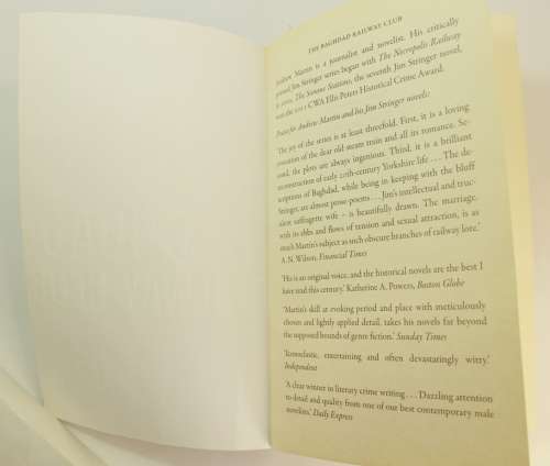 The Baghdad Railway Club by Andrew Martin Softcover Book