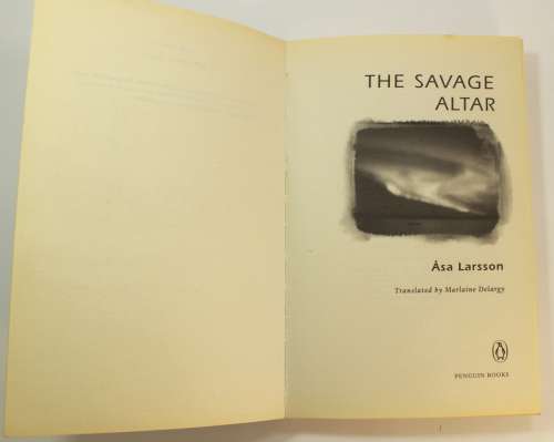 The Savage Altar by Asa Larsson Softcover Book