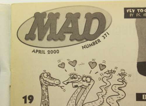 Vintage Mad Magazine # 371 - April 2000 Magazine