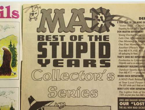 Vintage Mad Collectors Series # 17 `Best of The Stupid Years Choice` Magazine