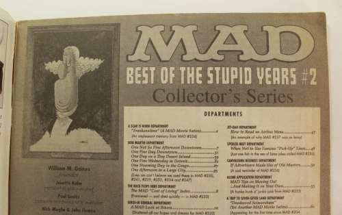 Vintage Mad Collectors Series # 19 `Best Of The Stupid Years Choice #2` Magazine