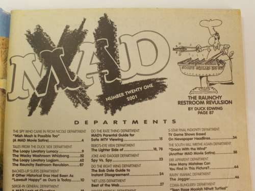 Vintage Mad Collectors Series # 21 `XL` 2001 Magazine