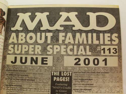 Vintage Mad Super Special # 113 - June 2001 Magazine