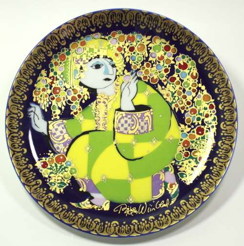 Bjørn Wiinblad Design `Aladin Und Die Wunderlampe IV` Decorative Wall Plate by Rosenthal