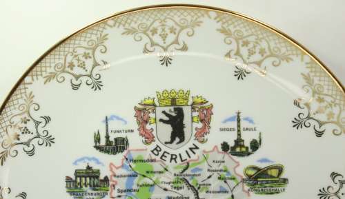 Classic Berlin Decorative Wall Plate by Schedel Porzellanmanufaktur Bavaria