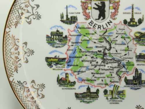 Classic Berlin Decorative Wall Plate by Schedel Porzellanmanufaktur Bavaria