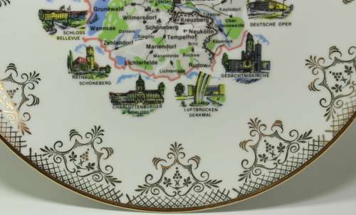 Classic Berlin Decorative Wall Plate by Schedel Porzellanmanufaktur Bavaria