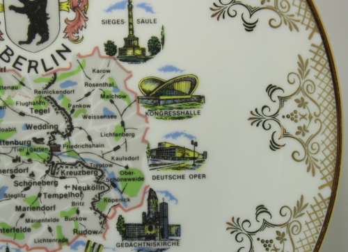 Classic Berlin Decorative Wall Plate by Schedel Porzellanmanufaktur Bavaria