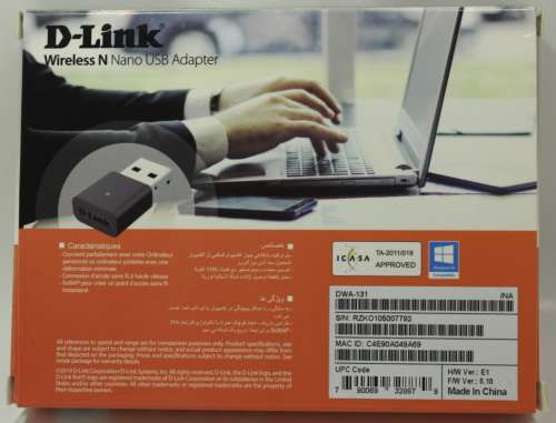D-Link DWA-131 Wireless N Nano USB Adapter USB2.0