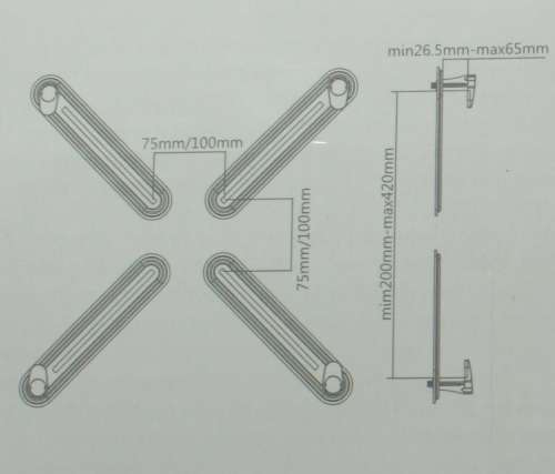 Brateck Adapter Bracket Assembly XMA-01