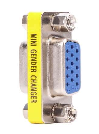 VCOM CA082 HD15F/F Mini Gender Changer VGA Cable Adapter