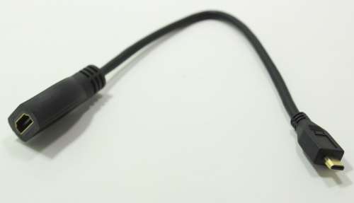 Generic 4k High Speed Micro HDMI Male to HDMI Female Cable 0.25m