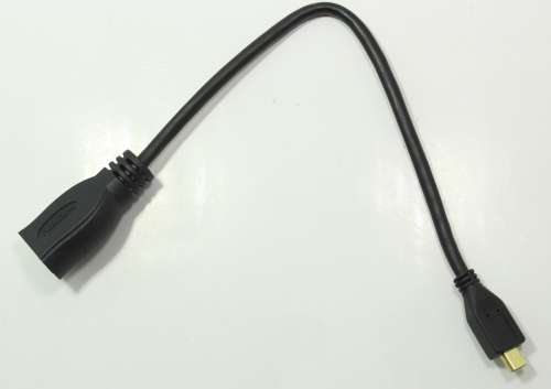 Generic 4k High Speed Micro HDMI Male to HDMI Female Cable 0.25m