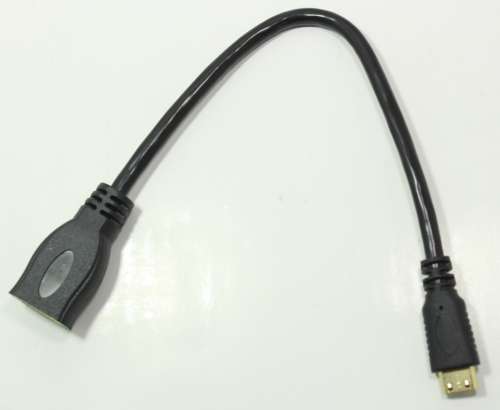 Generic 4k High Speed Mini HDMI Male to HDMI Female Cable 0.25m