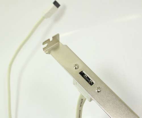 SATA Motherboard Expansion Cable 40cm for External SATA on ATX Bracket