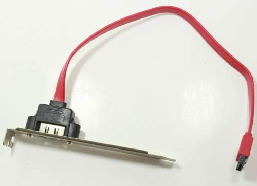 SATA Motherboard Expansion Cable 30cm for External SATA on ATX Bracket