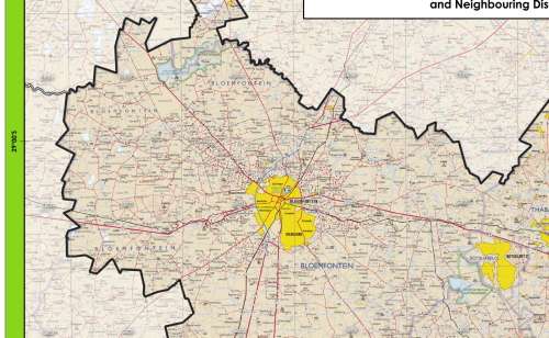 South Africa 52 x District Municipality Maps Digital Download