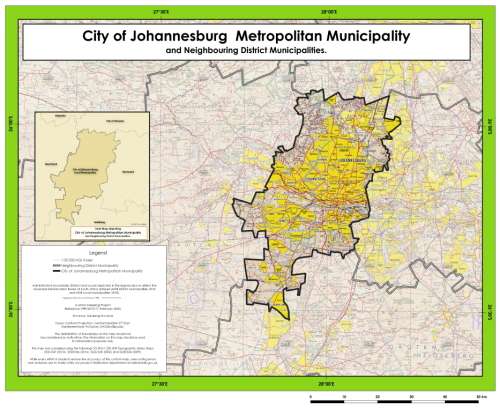 South Africa 52 x District Municipality Maps Digital Download