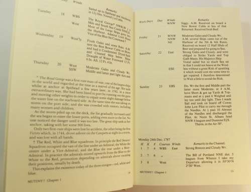 Mutiny!! Aboard H.M. Armed Transport Bounty in 1789 by RM Bowker and Lt W Bligh Hardcover Book
