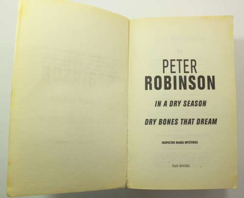 Peter Robinson Omnibus In a Dry Season / Dry Bones That Dream Softcover Book