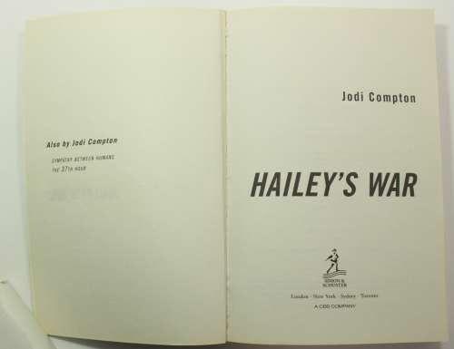 Hailey`s War by Jodi Compton Softcover Book