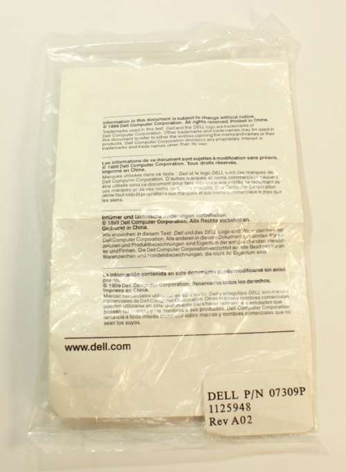 Dell Composite TV Out Adapter Cable Part# 07309P S-Video 7 Pin to RCA Red Female