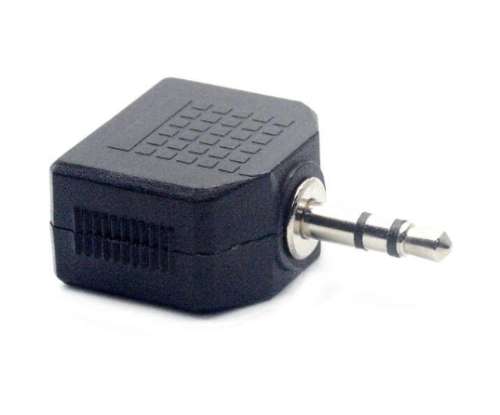 Audio 3.5mm Stereo Splitter Adapter, 1 x Male Aux to 2 x Female Aux