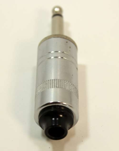 Mono 6.35mm Audio Jack Male Nickel, 2 Pole Screw Terminiation, Japan