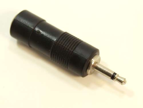 Audio Female 6.35mm Mono to Audio 3.5mm Male Mono Reducer Adapter Plug