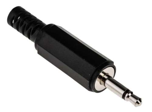 Male 3.5mm Audio Mono Jack Solder Connection