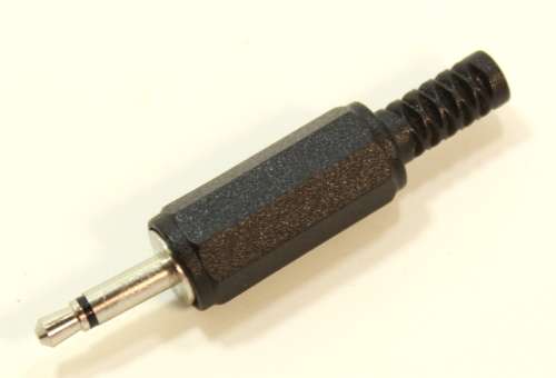 Male 3.5mm Audio Mono Jack Solder Connection