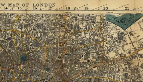 Smith`s New Map of London 1860 Digital Download