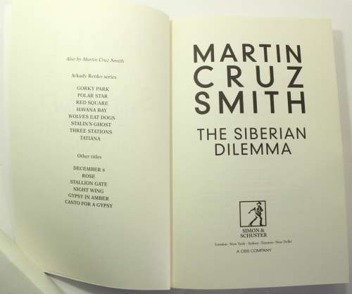The Siberian Dilemma by Martin Cruz Smith Softcover Book