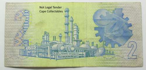 South Africa 2 Rand Bank Note 1984 de Kock Circulated VF