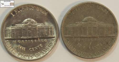 United States Of America 5 Cents 1979 & 1985 (Two Coins) `Jefferson Nickel` Circulated