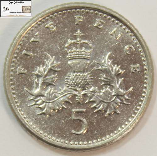 United Kingdom 5 Pence Coin 2000 Circulated