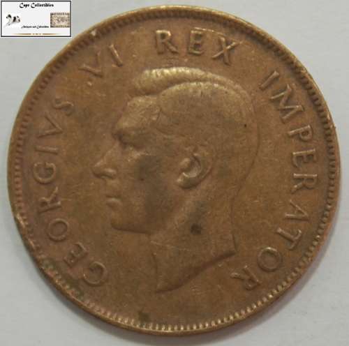 South Africa 1 Penny Coin 1943 Circulated