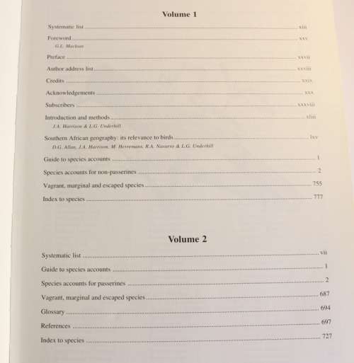 The Atlas of Southern African Birds Volume 2: Passerines Hardcover Book