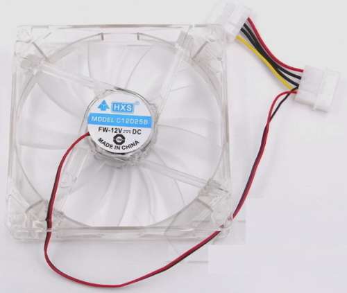 HXS 80mm x 80mm x 25mm PC Chassis Fan with Molex
