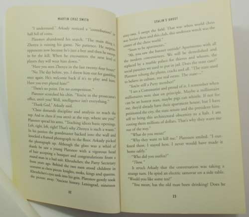 Stalin`s Ghost by Martin Cruz Smith Softcover Book