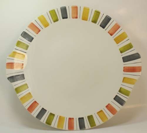 Midwinter `Mexicana` Cake Plate with Handle by Jessie Tait