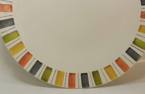 Midwinter `Mexicana` Cake Plate with Handle by Jessie Tait