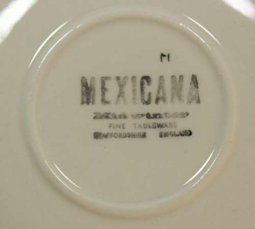 Midwinter `Mexicana` 6 x Coffee Cups and 5 x Saucers by Jessie Tait