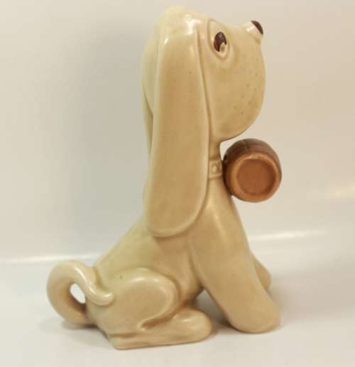 SylvaC # 2421 St Bernard Puppy with Brandy Barrel by Stephen Czarnota Figurine