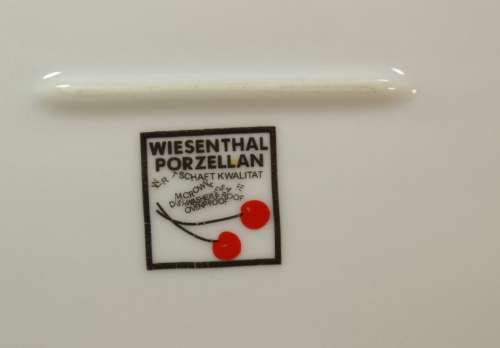 Classic Styled Wiesenthal Porzellan White Glaze Oval Canape Plate