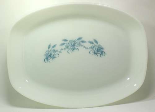 Milk Glass Large Deep Dish by Rigopal, Made In Argentina