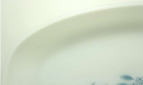 Milk Glass Large Deep Dish by Rigopal, Made In Argentina