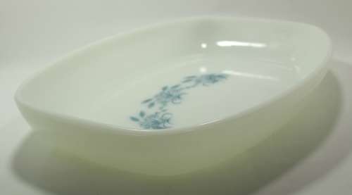Milk Glass Large Deep Dish by Rigopal, Made In Argentina