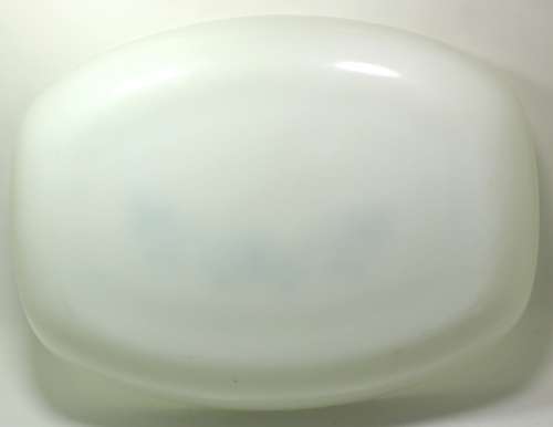 Milk Glass Large Deep Dish by Rigopal, Made In Argentina