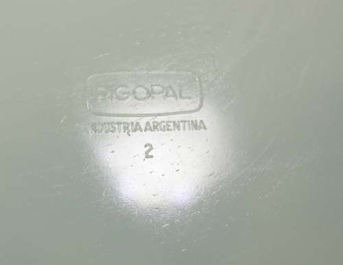 Milk Glass Large Deep Dish by Rigopal, Made In Argentina